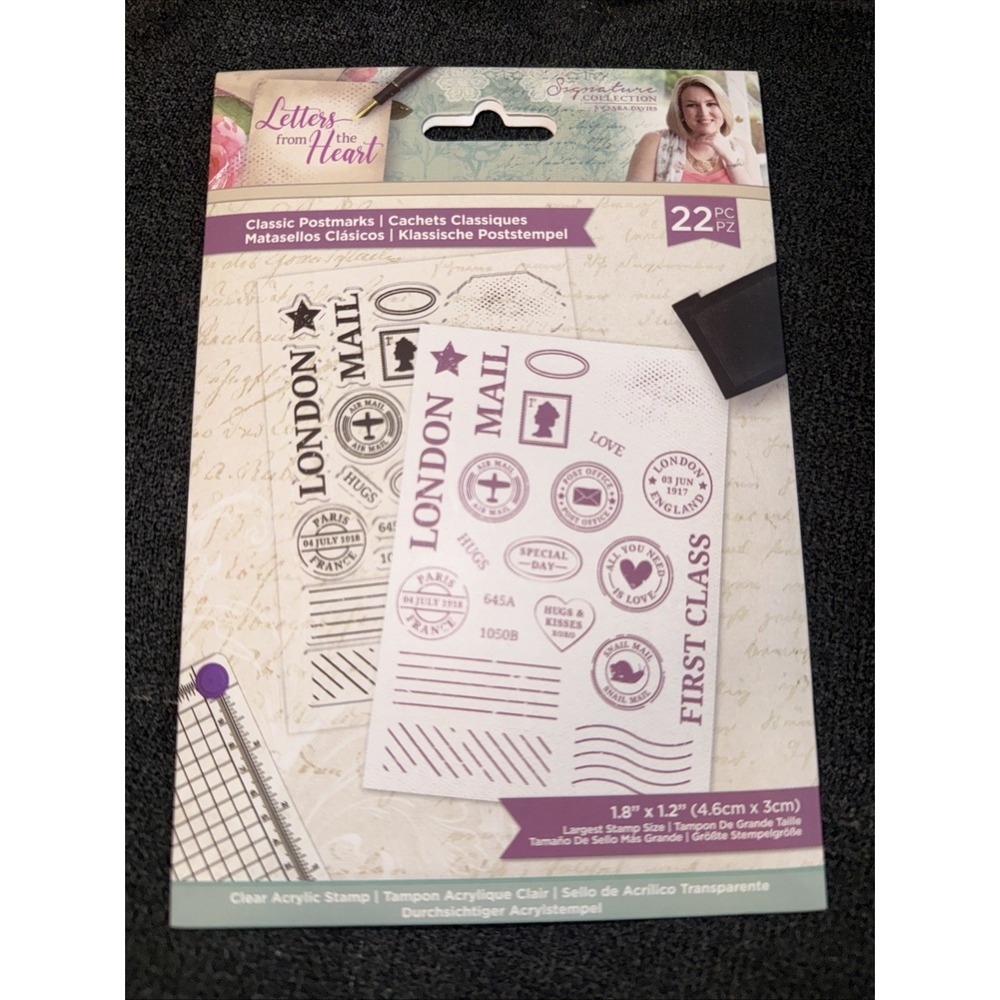 Classic Postmarks Stamp Clear Cling Set Crafter's Companion by Sara Davies